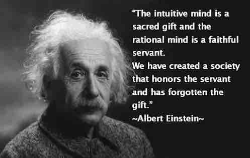 Einstein-intuitive and rational